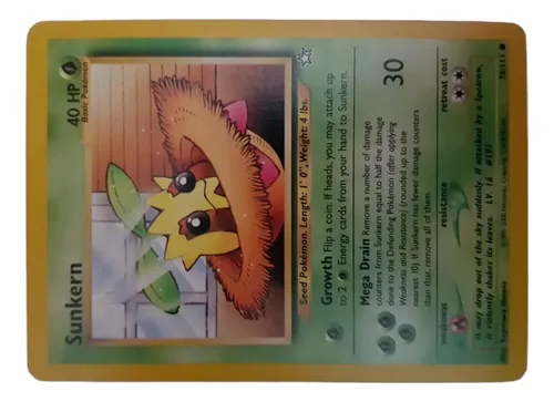 sunkern pokemon card value Over the Brick  Pokmon Grass Colorless Sunkern 78/111 - Neo Genesis