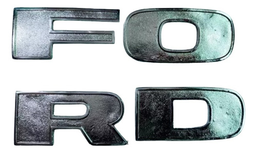 Letras Ford Cofre De Camion 76-79 Metal