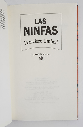 Las Ninfas - Francisco Umbral - Rba (Usado)