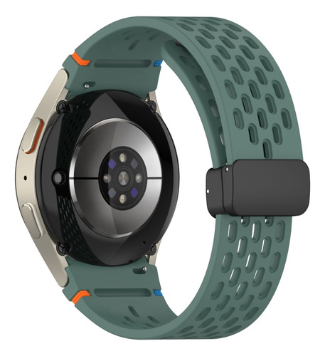 Correa De Reloj De Silicona Verde Oliva Para Samsung Galaxy