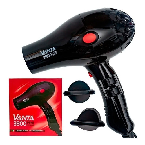 Vanta 3800 Mini Compact Secador De Pelo Profesional 1800w 3c