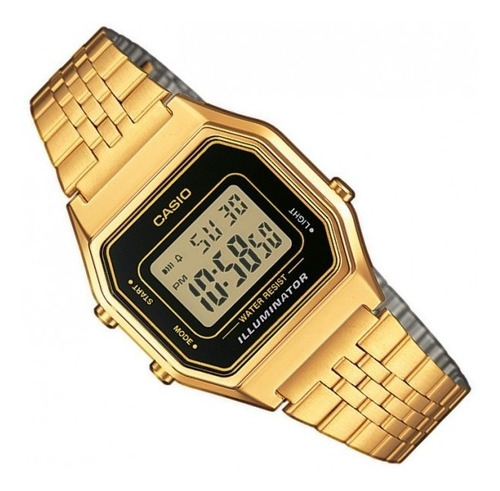 Reloj Casio La680 Dorado Para Dama 100%original