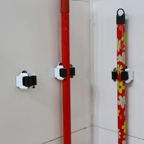 ! Cepillo Montado En Pared Soporte Escoba Fregona Cocina