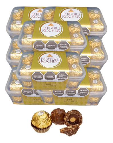Ferrero Rocher 11 Caja 16p C/u Total 176p Avellana Chocolate
