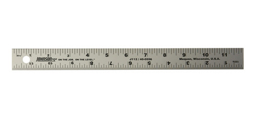 Johnson Level Tool J112 aluminio Regla 12 Inch