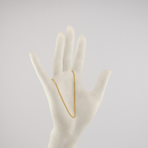 Corrente Feminina Grumet Dupla 1.9 45 Cm Ouro 18k 750 Maciça