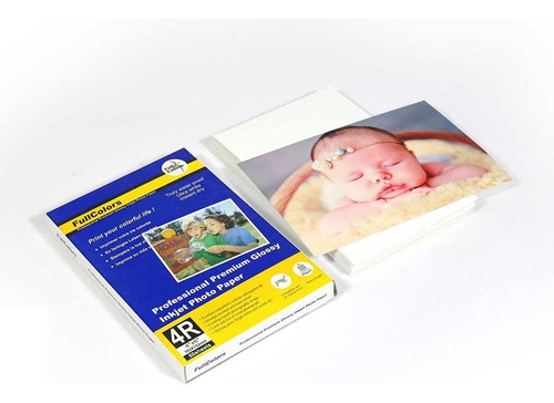 100 Papel Fotográfico Premium 4r Jumbo 10x15 Glossy 255gr