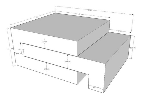 Imagen 3 de 3 de Mesa De Centro Ref: Master 2.0 En Madera Lacada Poliuretano
