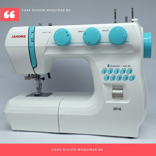 Janome 3016 + 5 Hilos D Regalo 68 Func Luz Led Ojal Overlock