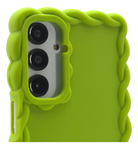 Funda + Mica Para Samsung A16 Case Protector Carcasa Rudo Crochet - Verde Samsung A16