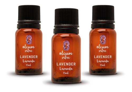 3x2 Aceite Esencial De Lavanda 100% Puro Y Orgánico 15ml