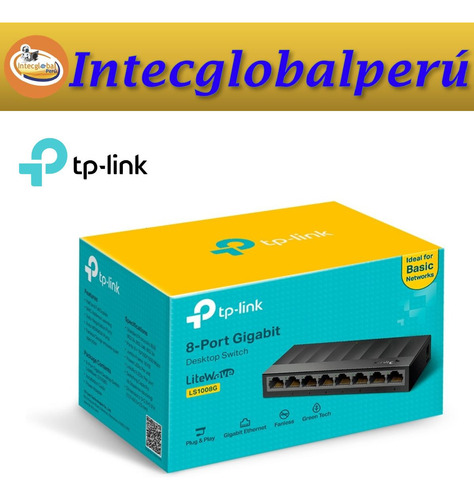 P Switch Tp-link Ls1008g De 8 Puertos Gigabit Litewave