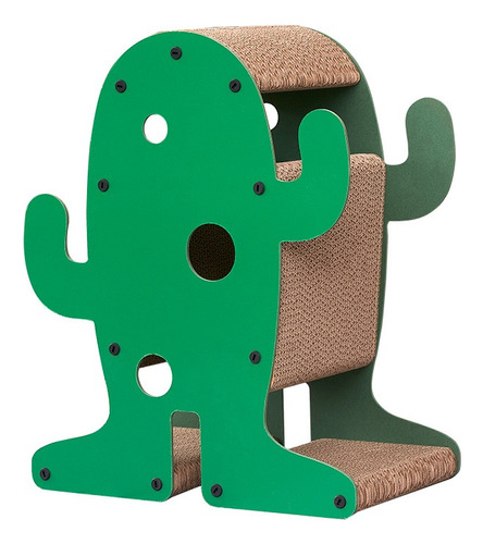 Rascador Para Gatos Modelo Cactus Con Escondite