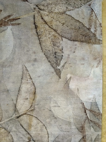 Imagen 2 de 2 de Bolso De Tela Con Impresión Vegetal, Modelo Roble