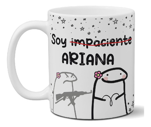 Taza De Cerámica Meme Flork Signo Aries Importada Art R 56