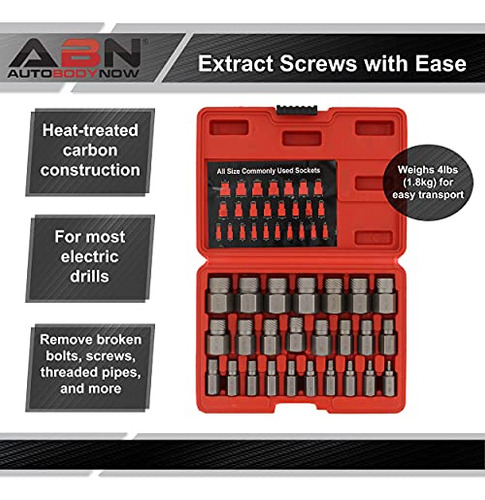 Juego De Extractor De Tornillos 25 Piezas Kit De Extracción