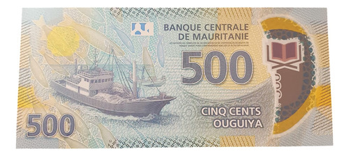 Billete De Coleccion Mauritania 500 P25 Ouguiya Sin Circular (Usado)