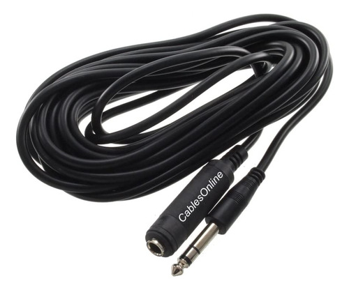 25 Ft 1 4  Trs Estereo Hembra Macho Cable Extension Para