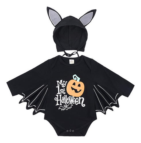 Mono De Murciélago Negro For Cosplay De Bebé De Halloween