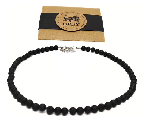 Collar Surfer Piedra Negra Hombre 6 Mm