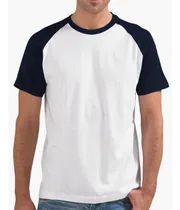 Comprar Remera Ranglan Blanco Con Negro Sublimable Spun Premium!!