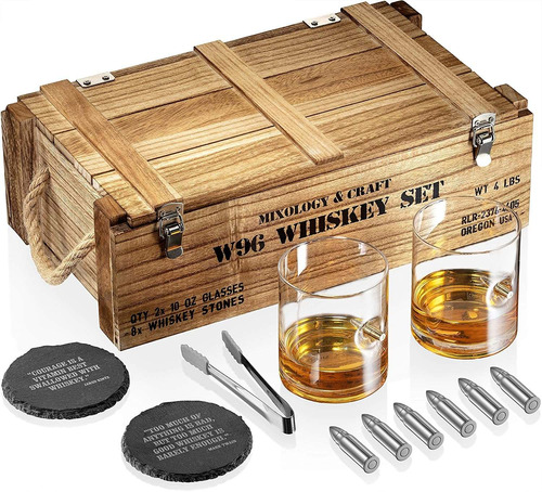 Set De Regalo De Piedras De Whisky Para Hombre  Juego D...