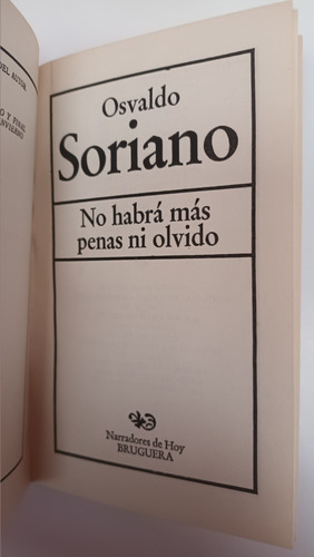 No Habrá Más Penas Ni Olvido. Osvaldo Soriano. Usado V.luro (Usado)