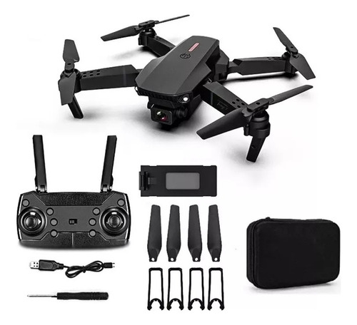 Mini drone dobrável E99 com câmera Wifi Full Hd
