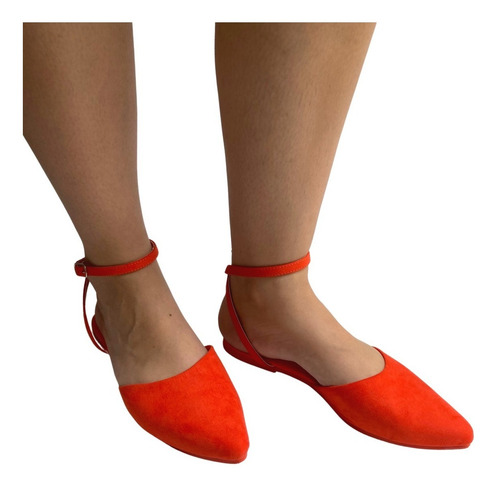 Imagen 3 de 10 de Zapatos De Piso Dama Felipe Rentería Flat Pulsera Al Tobillo