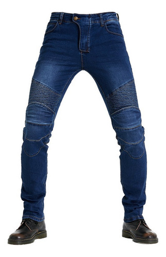 Jeans Moto Hombre Moto Todoterreno Rodillera A