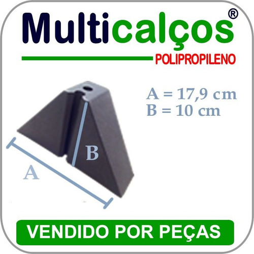 Calço Para Telha Trapézio T 100 2 Furos Kit 500 Peça(s)