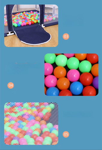 Corral Para Bebe Plegable Con Aro De Basket+futbol+10 Bola