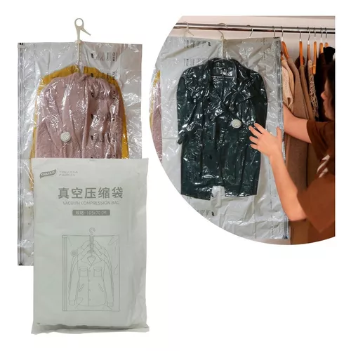 Set de 2 bolsas de almacenaje al vacío para ropa 90x130 cm