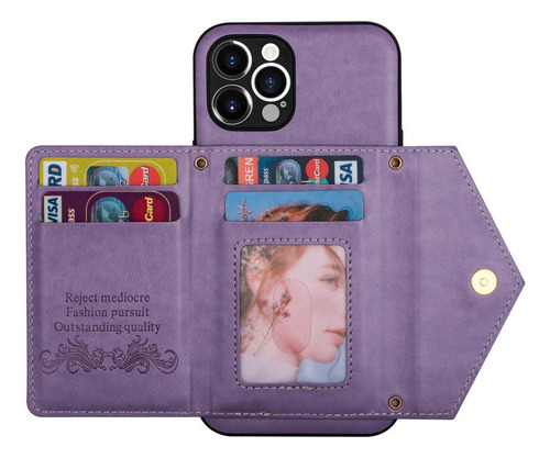 Funda De Piel Para iPhone Funda Tipo Cartera Con Correa