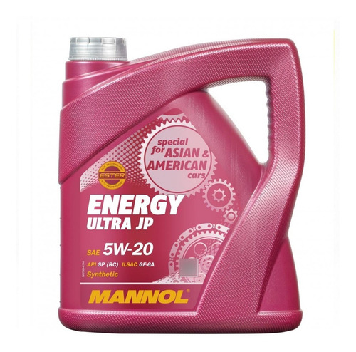 Aceite Mannol Energy Ultra Jp 5w20 X 4lts Sintético Alemán