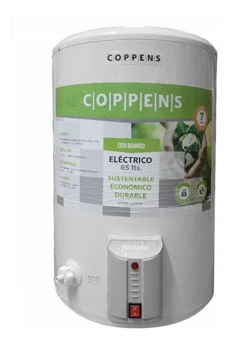 Termotanque Electrico Coppens 65 Lts Eco Bianco Cc