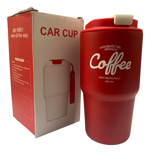 Termo Rojo Car Cup 600ml