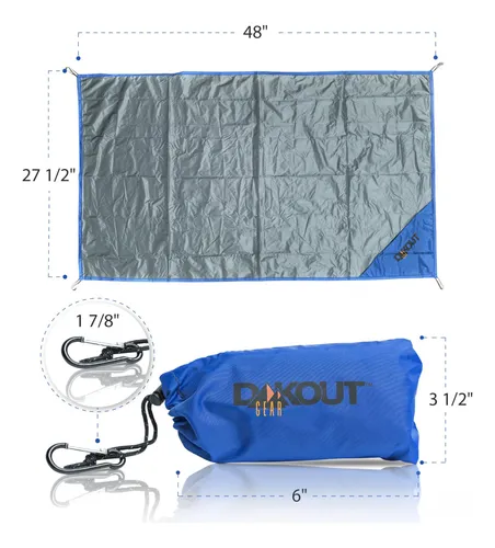 Tela Impermeable Para Suelo, 80 G, Ultraligera, 78 X 122 Cm,