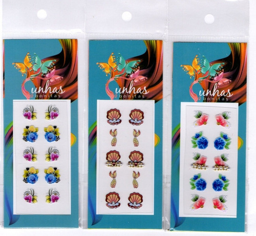 Adesivos Unha Artesanais Unhas Bonita