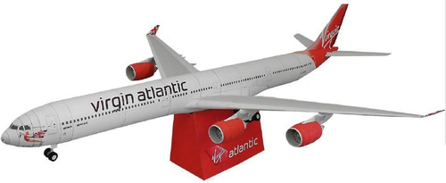 Virgin Atlantic Airbus A340-600 Maquete Modelo Réplica Avião