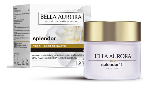 Bella Aurora - Splendor10 - Anti-idade 50+anos Creme Noite Tipo de pele Normal