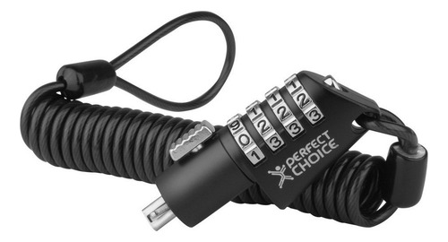 Perfect Choice Candado De Llave Para Laptops Pc Negro