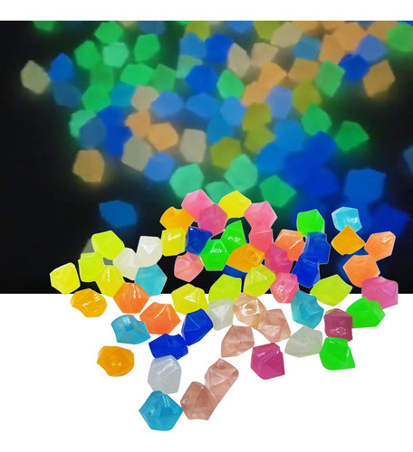 300pcs Brilham No Escuro Pedras Luminosas Pedras Para Jardim