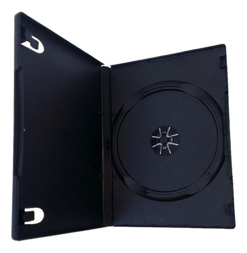 X 100 Estuche De Dvd Cd 1 Disco Caja 14mm Negro Liso Calidad