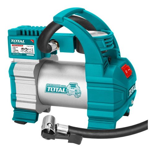 Inflador Compresor Para Auto Total 12v - 140psi - 35l/min