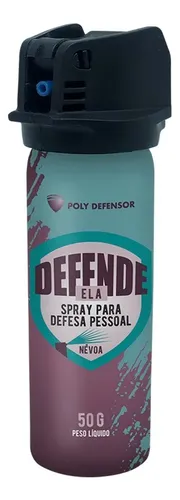 Spray de Defesa Pessoal Feminino Poly Defensor Defende Ela 50g em...