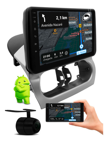 Multimidia 9' Android Corsa 02 Até 2012 Android Auto Carplay