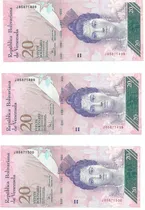 Comprar 3 Billetes Consecutivos Bsf. 20  - J8 Diciembre 19 2008 