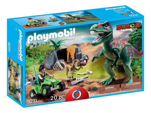 Bloques Playmobil Explorer Quad Con T-rex Diversión Aventura