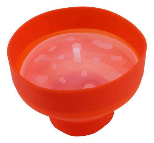 Cubo De Palomitas De Cocina Rojo Plegable De Silicona Para M
